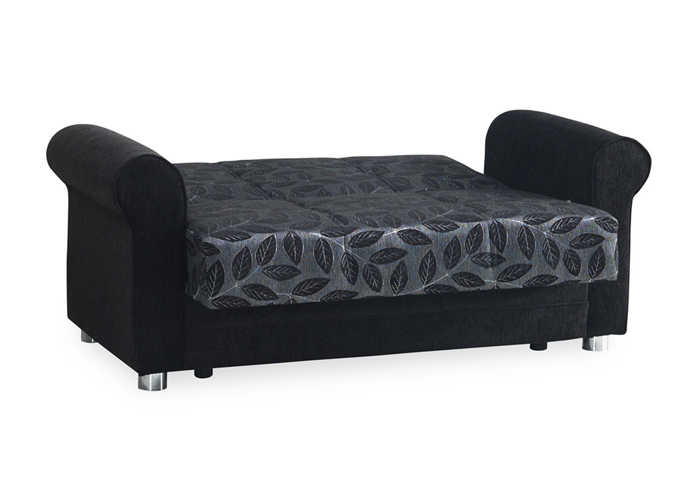 Rio Grande Black Chenille Love Seat,Ottomanson (Previously Casamode)